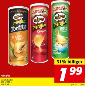 Nah&Frisch Pringles 180 g/200 g Angebot