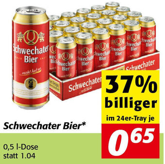 Nah&Frisch Schwechater Bier 0,5 L-Dose Angebot