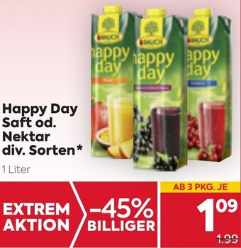 Billa Happy Day Saft Od. Nektar Div. Sorten 1 Liter Angebot