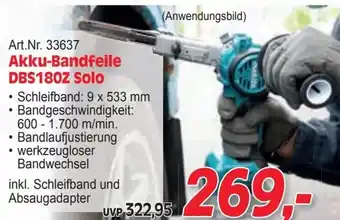 Zgonc 600 1.700 m/min. Bandlaufjustierung Akku-Bandfeile DBS180Z Solo Angebot