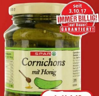 Spar Cornichons Angebot