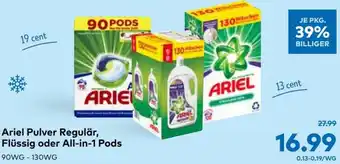 T&G Ariel Pulver Regulär, Flüssig Oder All-in-1 Pods Angebot