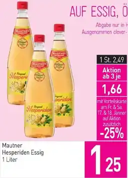 Sutterlüty Mautner Hesperiden Essig Angebot