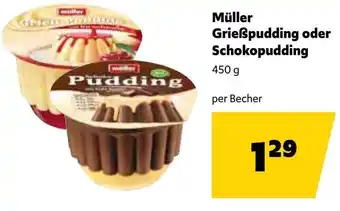 Eurogast Grissemann Müller Grießpudding oder Schokopudding Angebot