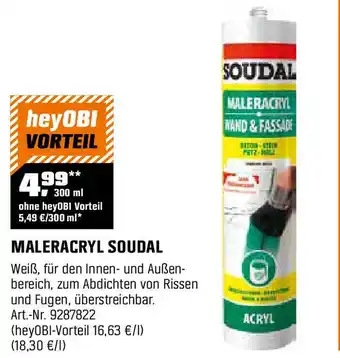 OBI Maleracryl soudal Angebot