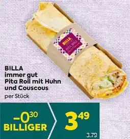 Billa Pita roll mit huhn und couscous Angebot