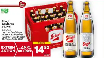 Billa Stiegl goldbräu od. hell Angebot