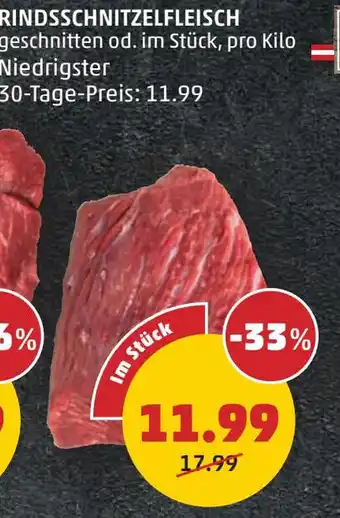 PENNY Rindsschnitzelfleisch Angebot