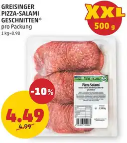 PENNY Greisinger pizza-salami geschnitten Angebot