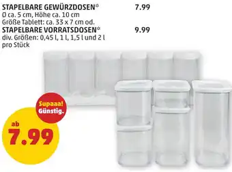 PENNY Stapelbare gewürzdosen Angebot