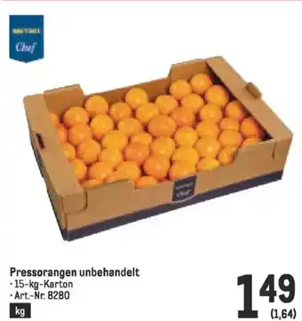 Metro Pressorangen unbehandelt Angebot