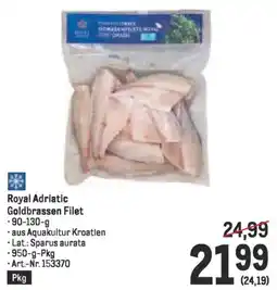 Metro Royal Adriatic Goldbrassen Filet Angebot