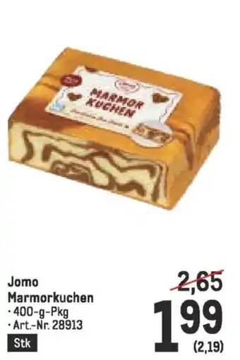 Metro Jomo Marmorkuchen Angebot