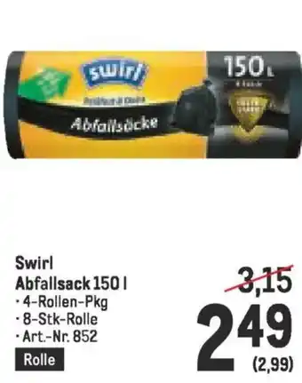 Metro Swirl abfallsack 150 Angebot