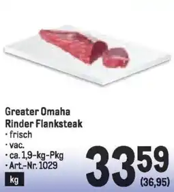 Metro Greater Omaha Rinder Flanksteak Angebot