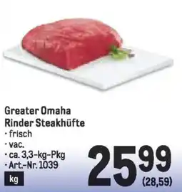 Metro Greater Omaha Rinder Steakhüfte Angebot