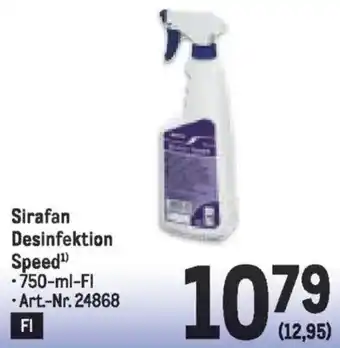 Metro Sirafan Desinfektion Speed Angebot