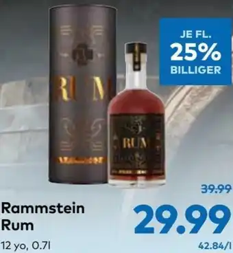 T&G Rammstein Rum 12yo Angebot