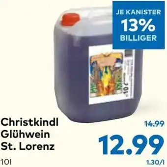 T&G Christkindl Glühwein St. Lorenz 10L Angebot