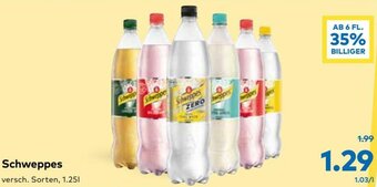 T&G Schweppes 1.25L Angebot