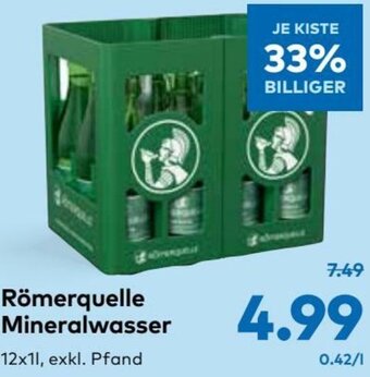 T&G Römerquelle Mineralwasser Angebot