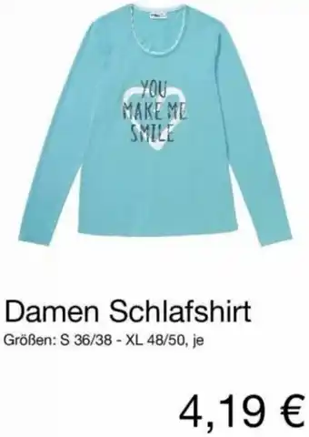 KiK Damen Schlafshirt Angebot