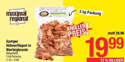 Maximarkt Gamper Hühnerflügerl in Bierteigkruste Angebot