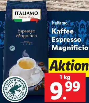 Lidl Kaffee Espresso Magnificio Angebot