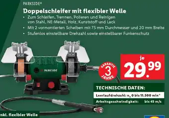 Lidl Doppelschleifer mit flexibler Welle Angebot