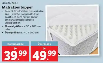 Lidl Matratzentopper Angebot