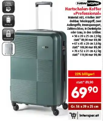 Interspar NEW YORK Hartschalen-Koffer >>Professional Angebot