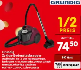 Interspar Zyklon-Bodenstaubsauger Angebot