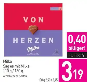 Sutterlüty Sag es mit Milka Angebot