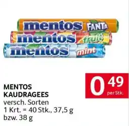 Transgourmet Mentos kaudragees Angebot