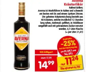 Interspar Averna Kräuterlikör Angebot