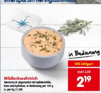 Interspar Wildlachsaufstrich Angebot