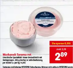 Interspar Warhanek Tarama rot Angebot