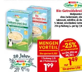 Interspar Bio-Getreidebreie Angebot