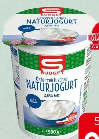 Spar Naturjogurt Angebot
