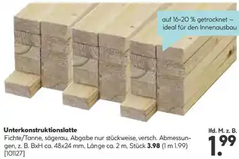 Hellweg Unterkonstruktionslatte Angebot