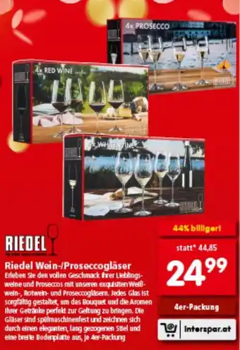 Interspar Riedel Wein-Proseccogläser Angebot