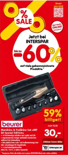 Interspar beurer Angebot