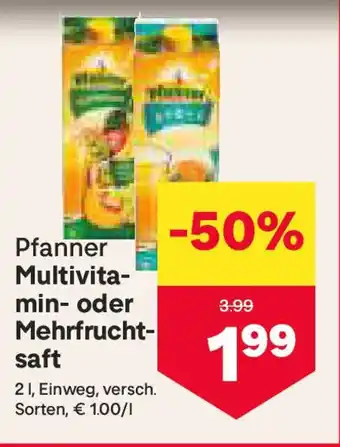 MPreis Multivita- min- oder Mehrfrucht- Angebot