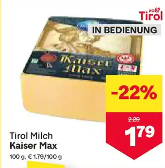 MPreis Tirol Milch Kaiser Max Angebot