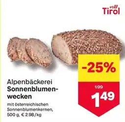 MPreis Alpenbäckerei Sonnenblumen wecken Angebot