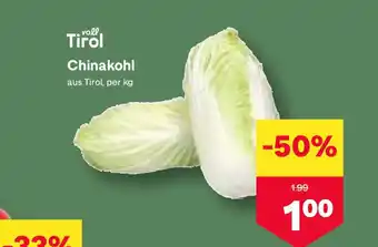 MPreis Tirol Chinakohl Angebot