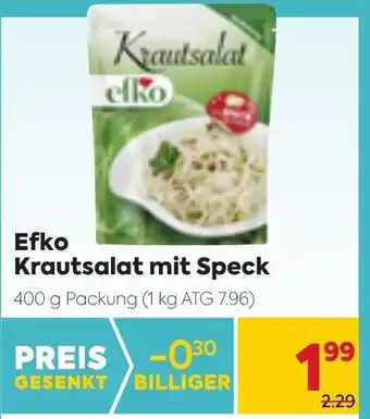 Billa Efko Krautsalat Mit Speck 400 g Angebot