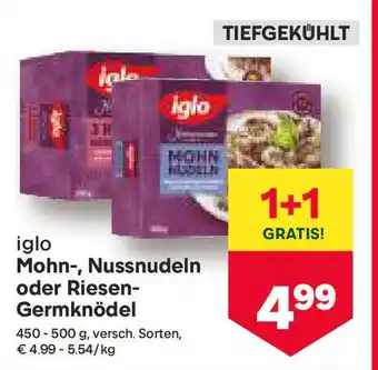 MPreis Mohn Nussnudeln oder Riesen Germknödel Angebot