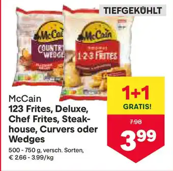 MPreis 123 Frites, Deluxe, Chef Frites, Steak- house, Curvers oder Wedges Angebot