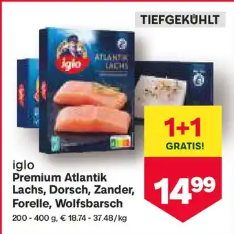 MPreis Premium Atlantik Lachs, Dorsch, Zander, Forelle, Wolfsbarsch Angebot